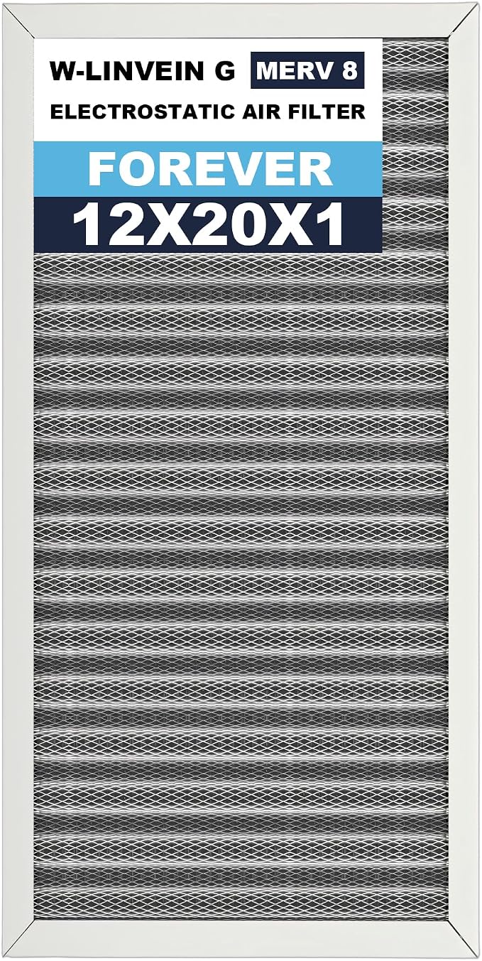 12x20x1 Reusable Air Filter, Electrostatic, Washable Lasts a Lifetime, Breathe by Betterlifeishere