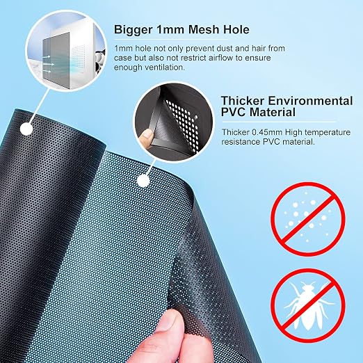 500x500mm 19.68inch DIY Computer PC Case and Fans PVC Dustproof Mesh Filter - Image 2
