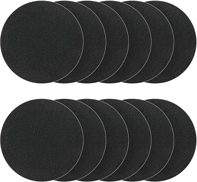 Charcoal Filters for Compost Bucket, 12 Pack Compost Bin Filter, 6.7 inch by Tecreddy
