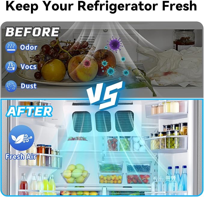 6-Pack Refrigerator Air Filter Replacement - Image 4