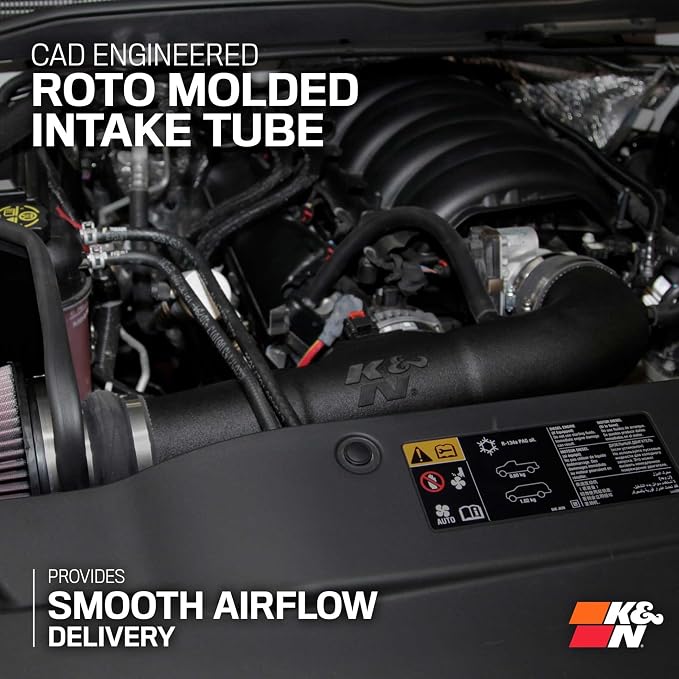 K&N Cold Air Intake System: High-Flow Air Filter, Increase Performance & - Image 5