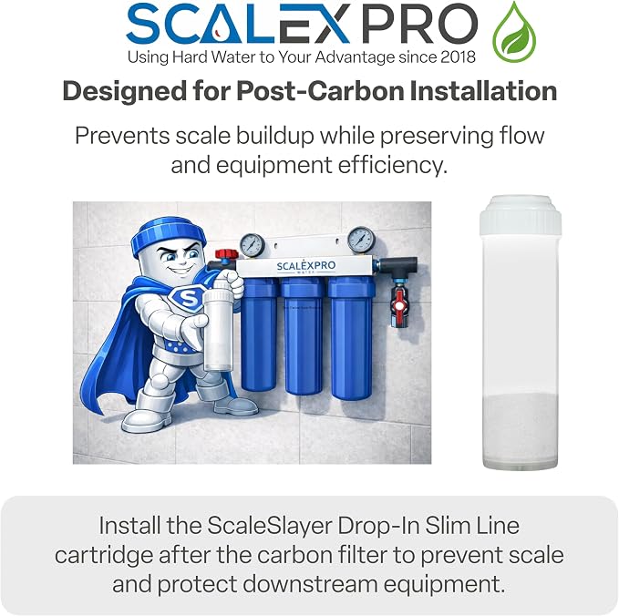 ScaleSlayer 10in Slim Line Drop In, High Capacity Water Filter Replacement - Image 3