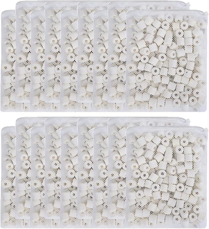 JIHAQUA Aquarium Bio Ceramic Rings 18 lbs Filter Media - Image 3