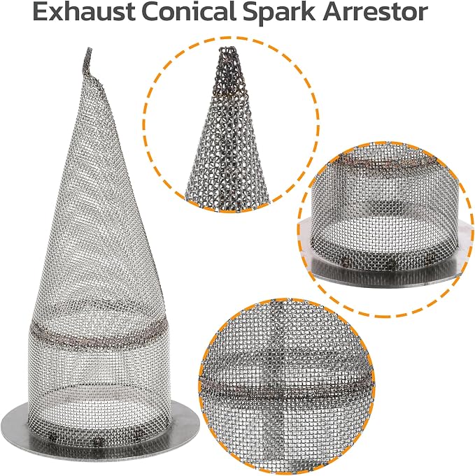 1.5" Exhaust Conical Stub Spark Arrestor - Image 3