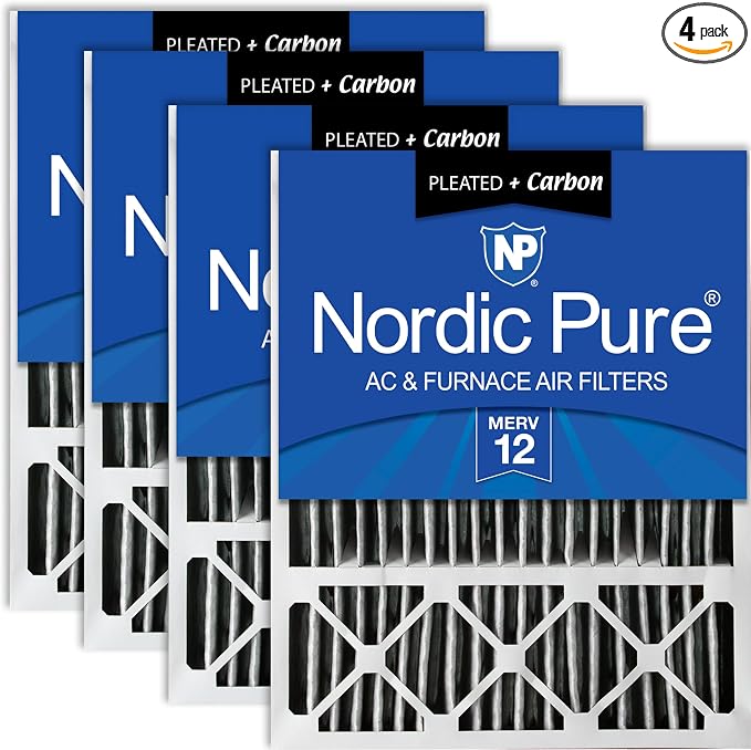 Nordic Pure 20x25x5 Lennox X6673 X6675 Replacement Ã‚ MERV 12 Pleated + Carbon by NordicPure