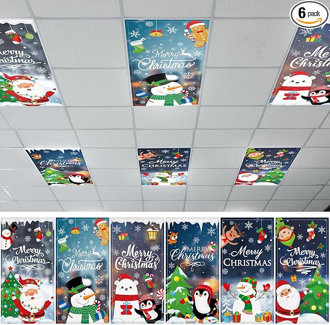6 Pcs Fluorescent Light Covers by Wiooffen