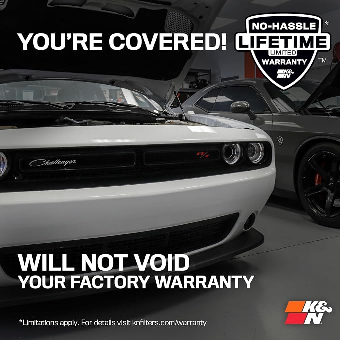 K&N Cold Air Intake System: High-Flow Air Filter, Increase Performance & - Image 9