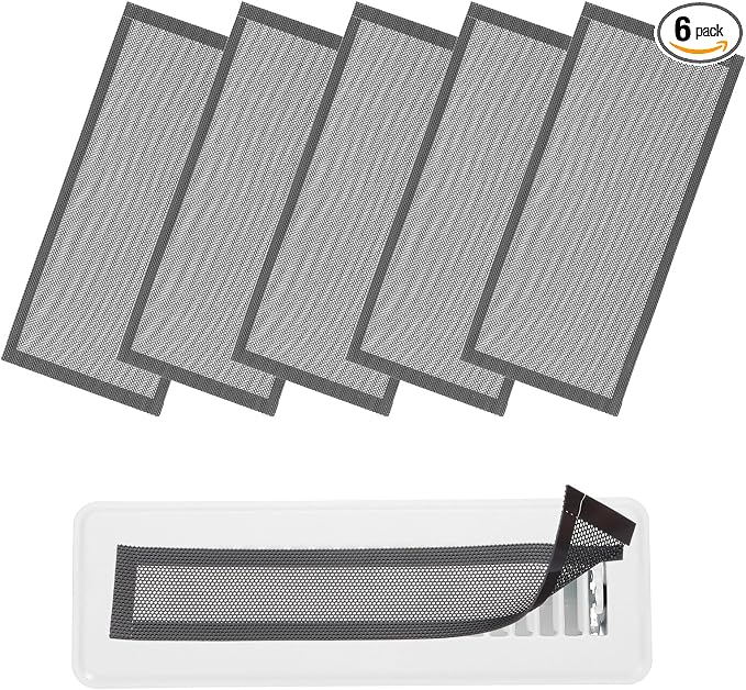 YOKIVE 6 Pcs Magnetic Floor Vent Covers, Floor Register Cover PVC Mesh Air Vent by YOKIVE