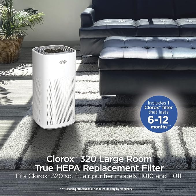 Clorox Large Room Air Purifier True HEPA Replacement Filter | 1, 500 Sq. Ft. - Image 4