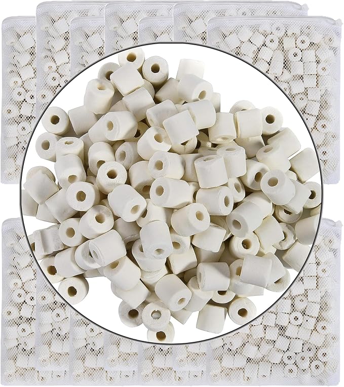 JIHAQUA Aquarium Bio Ceramic Rings 14 lbs Filter Media by JIHAQUA
