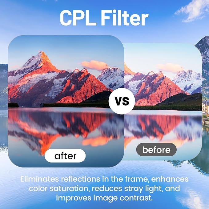 77mm UV-CPL-FLD Lens Filter Kit 3 Piece - Image 8