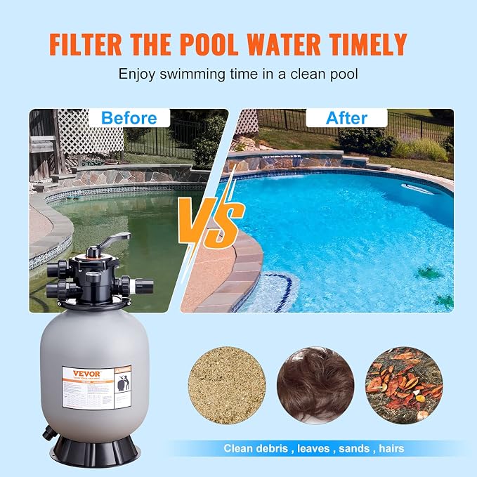 VEVOR 25023BX 16-inch, Above Inground Swimming Pool Sand System - Image 6