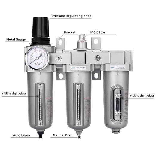 NANPU 1/2" NPT Industrial Grade 3 Stage Air Drying System - Image 2