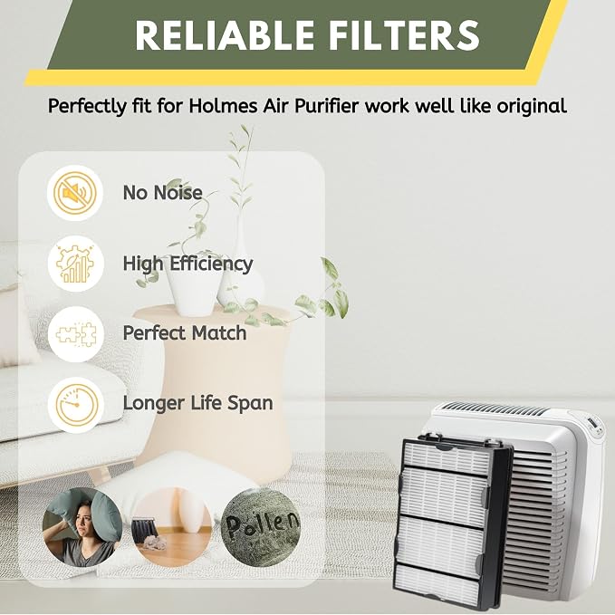 Nispira True HEPA Air Filter Replacement Compatible - Image 3