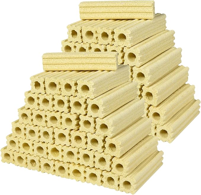 42pcs 6.1 Inch Aquarium Ceramic Bio Filter Media, Ceramic Bio Media Blocks by AFACYGN