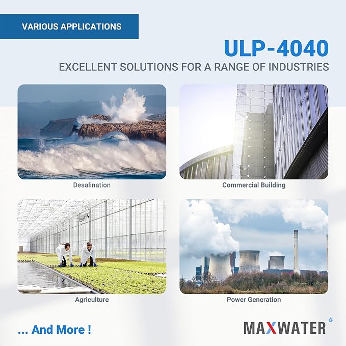 Max Water ULP-4040 Reverse Osmosis 4" x 40" RO Membrane, 2600 GPD | ULP 4040 - Image 5