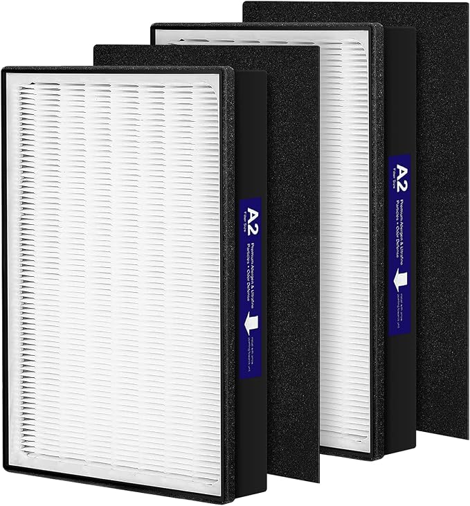 2 Pack A2 Replacement Filter Compatible by isinlive
