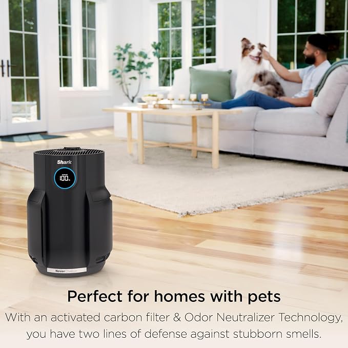 Shark Air Purifier for Home, NeverChange, for Large Room, HEPA-Exceeding Filter - Image 2