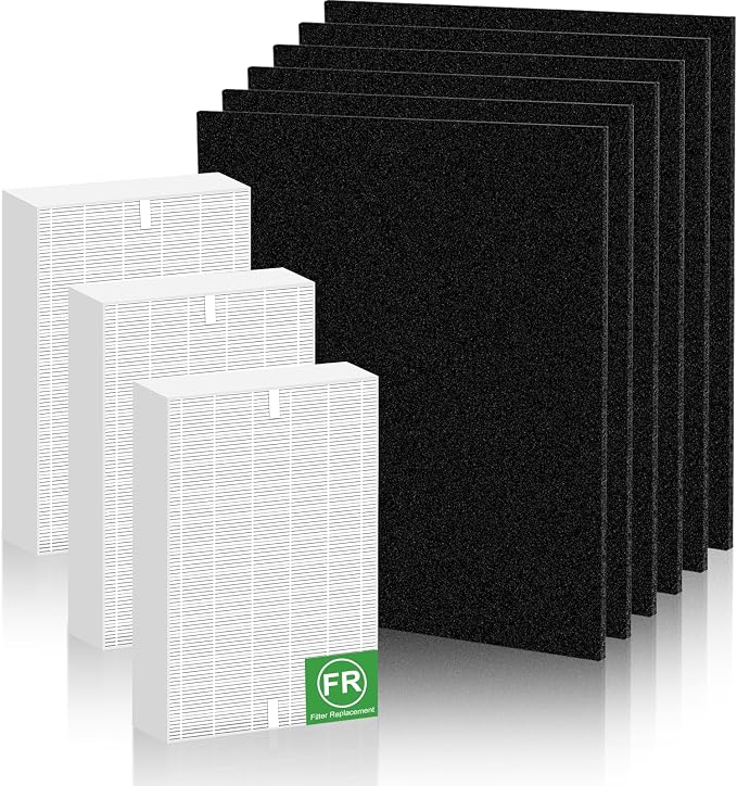 HPA300 Filter Replacement for Honeywell HPA300 Series, Precut Activated Carbon by LAUKOWIND
