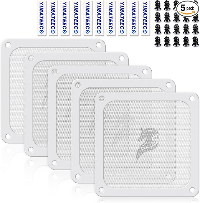 120mm Fan Filter PC Dust Filter Computer Fan Grills Dust Mesh Magnetic Frame PC by YIMATEECO