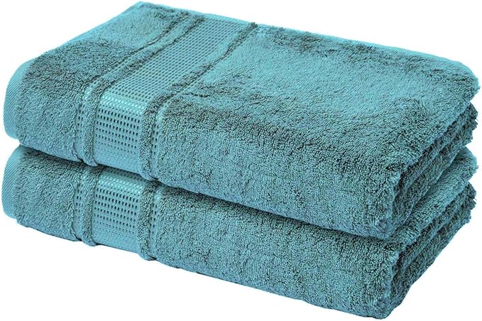 Melissa Linen, Fingertip Towels 4 Pack, 100% Turkish Cotton, Small Hand Towels for Body and Face, 12 x 18 in, Soft and Absorbent, Quick Dry, (Maldive Green Fingertip Hand Towels)