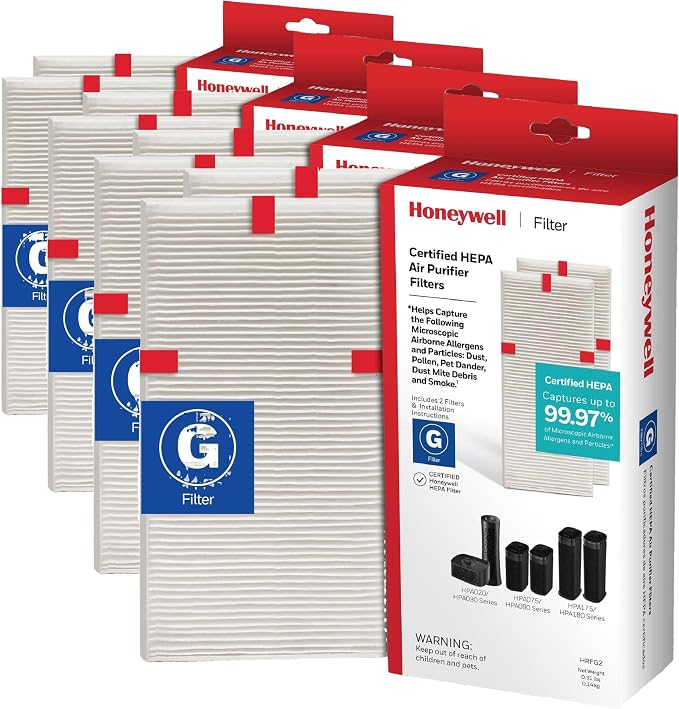 Honeywell Genuine HEPA Air Purifier Filter G, Airborne Allergen Air Filter by HoneywellPluggedIn