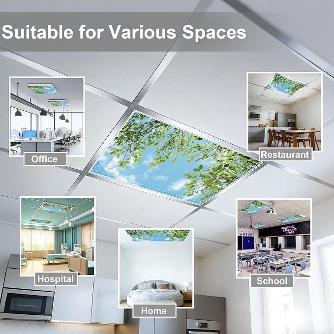 4 Pack 2x4 FT Magnetic Fluorescent Light Covers, Ceiling Light Filters - Image 4