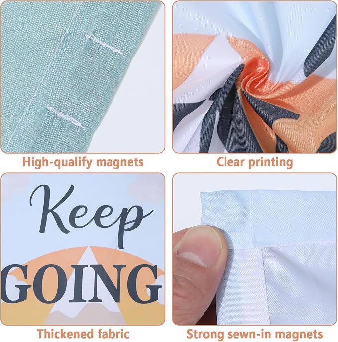 QOUBAI 8 Pcs Fluorescent Light Covers, 4 x 2 Ft Magnetic Light Filters Moving - Image 3