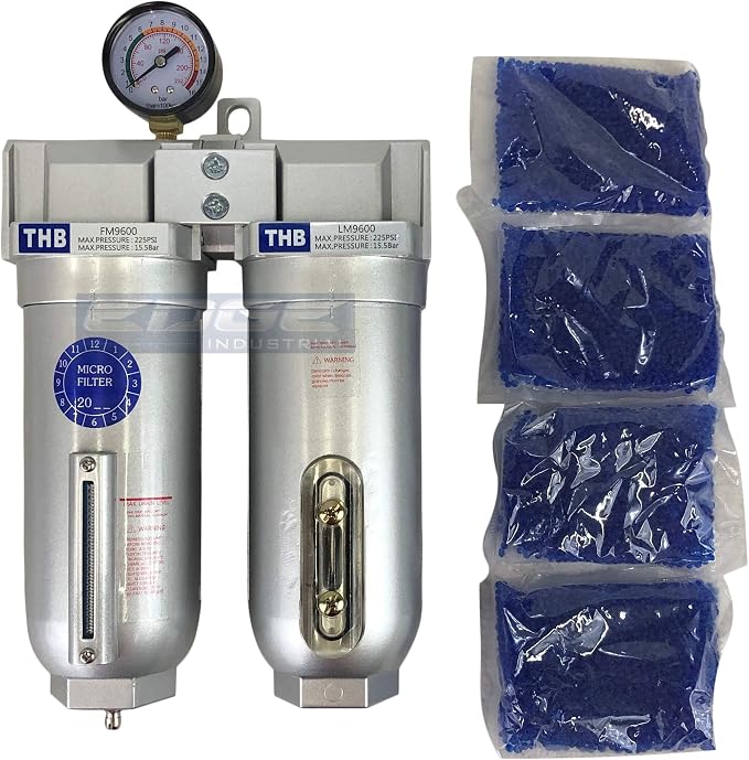 2 STAGE INDUSTRIAL GRADE IN-LINE COALESCING FILTER & DESICCANT AIR DRYER - Image 3