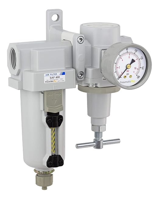 PneumaticPlus SAU420T-N06G-MEP Compressed Air Filter Regulator Combo 3/4" NPT by PneumaticPlus