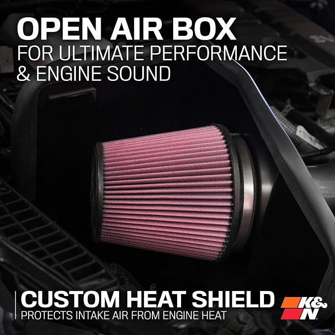 K&N Cold Air Intake System: High-Flow Air Filter, Increase Performance & - Image 7