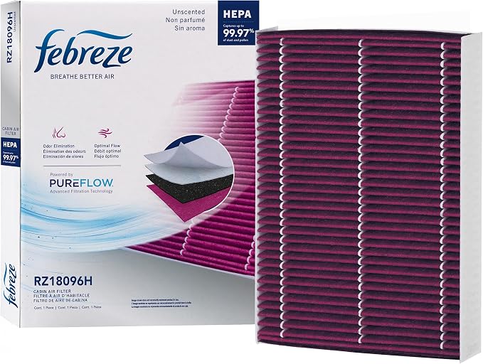 Febreze Odor Control HEPA Cabin Air Filter by PUREFLOW RZ18096H Fits 2016-2020 by Febreze