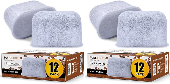 Keurig Filter Replacement, 24 Pack Compatible Charcoal Water Filter Replacement by PURELINE