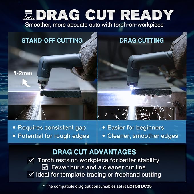 LTP6010D 60A Plasma Cutter, Drag-Cut Ready & Up to 20% Faster, 5/8" Clean - Image 2