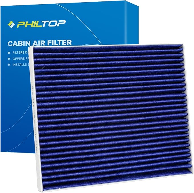 PHILTOP Premium HEPA Cabin Air Filter w/Dual Activated Carbon, Compatible by PHILTOP