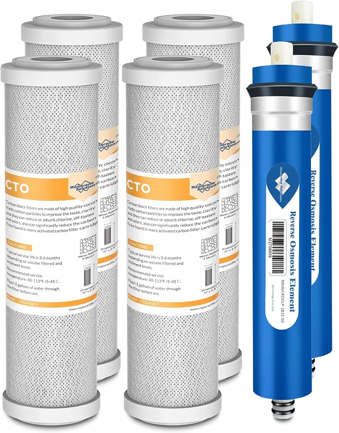 Membrane Solutions FX12P FX12M Replacement Water Filters Compatible by MembraneSolutions
