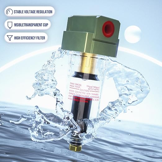 NPT 1/4 Auto Drain Air Pump Filter Pneumatic Water Trap - Image 7
