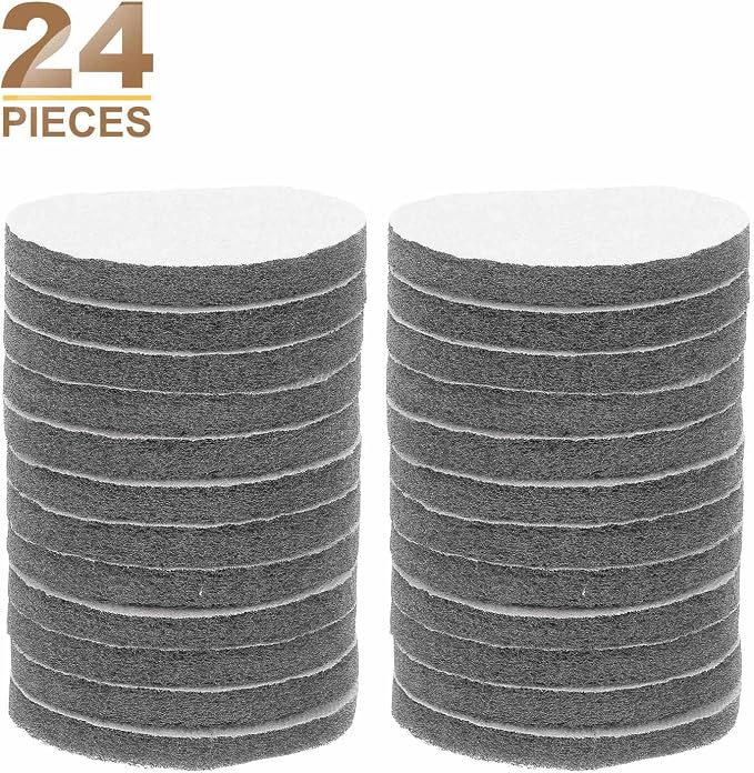 HARFINGTON 24pcs Scrubber Scouring Pads 800 Grits 4 Inch Drill Power Brush Hoop - Image 3