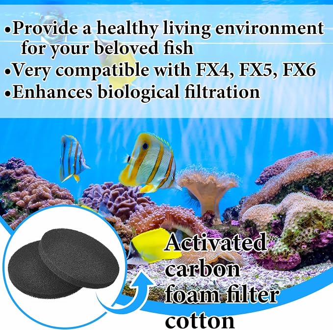 Timgle 20 Pcs Fx4 Carbon Filter Pads Carbon Foam Compatible - Image 4