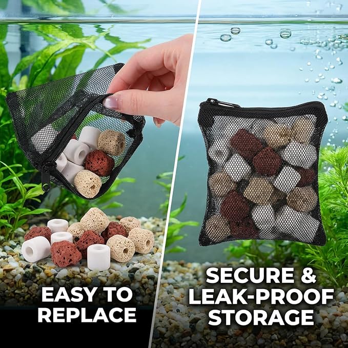 20Pcs Media Bags for Aquarium Fine Mesh Bag Aquarium Filter Media Bags - Image 5