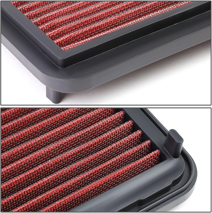 DNA Motoring AFPN-094-RD Clean Air Washable Drop In Panel Air Filter Enhance - Image 3