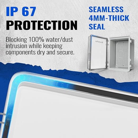 Outdoor Electrical Junction Box | IP67 Waterproof | Resistant ABS Material - Image 3