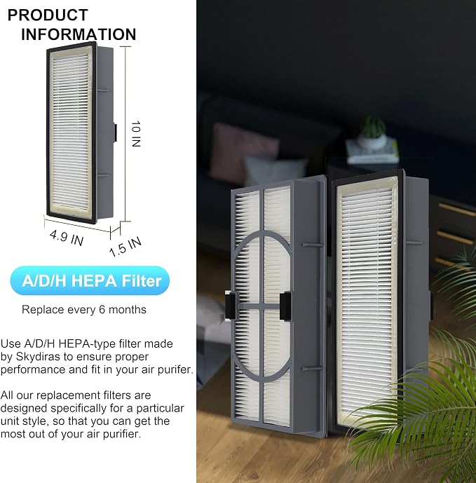 A/D/H True HEPA Filter, Advanced Allergen Reduction, Compatible - Image 3