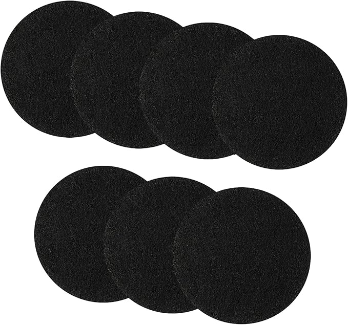 7 Pack Compost Bin Charcoal Filters Round Indoor Kitchen Compost Bucket by Unknown