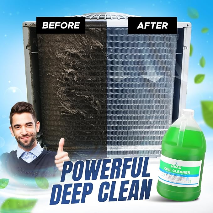 Mini Split Cleaning Kit with 3.78L No-Rinse Coil Cleaner, Odor Treatment Tab & - Image 3