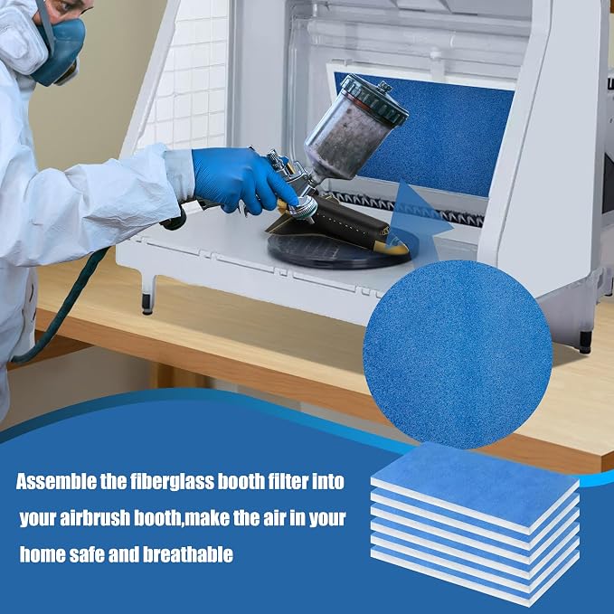 U0U 10 Pieces Paint Booth Filters, Portable Spray Booth Filter, Paint Booth - Image 6