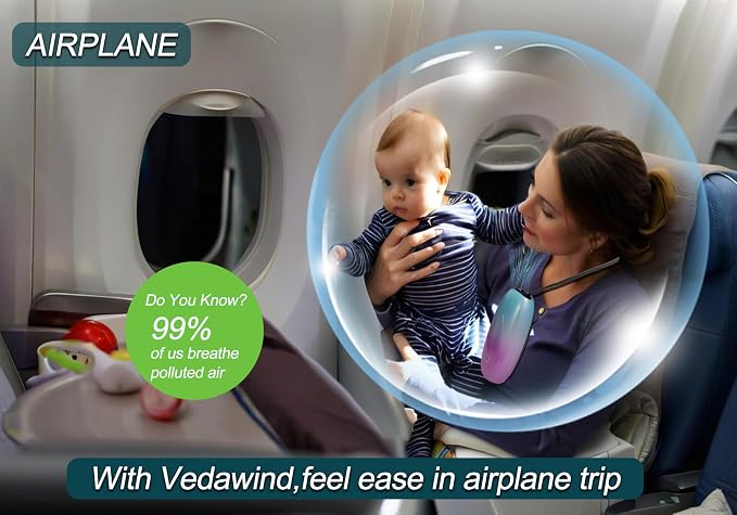 Portable Air Purifier, Vedawind Personal Air Purifier Necklace, Mini Size - Image 6