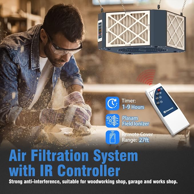 360° Woodshop Air Filtration System Woodworking - Image 5
