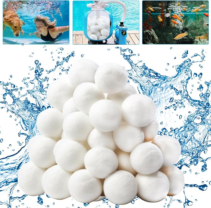 3.1 Lbs Pool Filter Balls Eco-Friendly Fiber Filter Media by Maturead