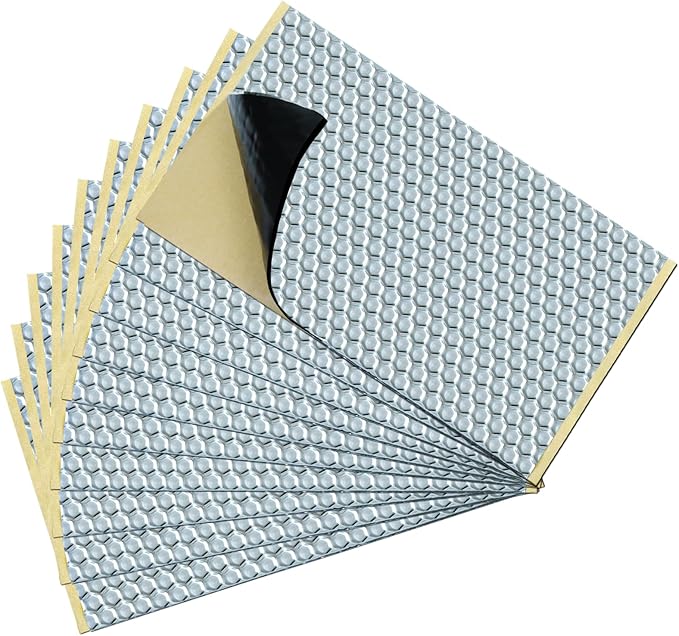 TroyStudio Vibration Damping Mat, Aluminum Foil Noise Dampening Panels by TroyStudio